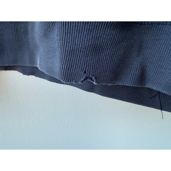 Vintage 90s Tommy Hilfiger Fleece Pullover Jacket Mens XL Blue Spellout 1/4 Zip - Picture 5 of 9